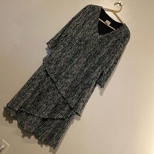 Candlelight & Champagne chandler lined green blk cream stunning dress 16W